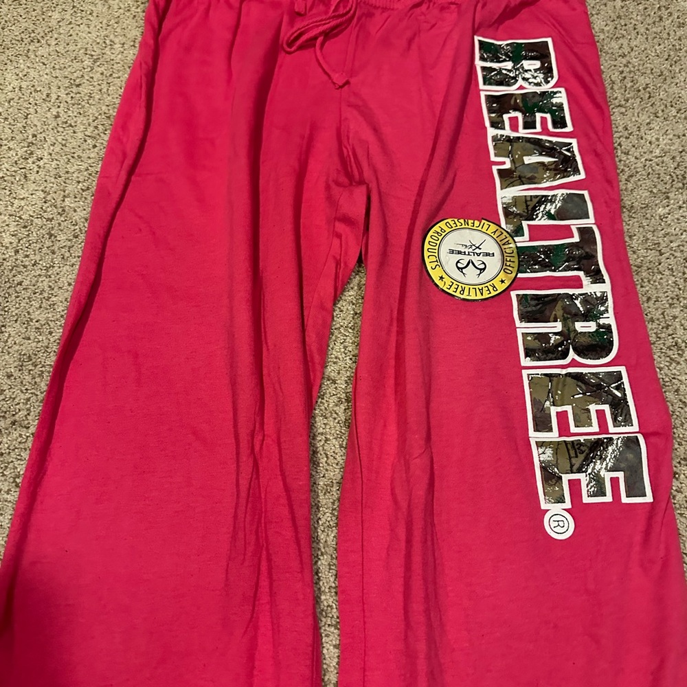 Realtree Pink Pajama Bottoms Relaxed Fit